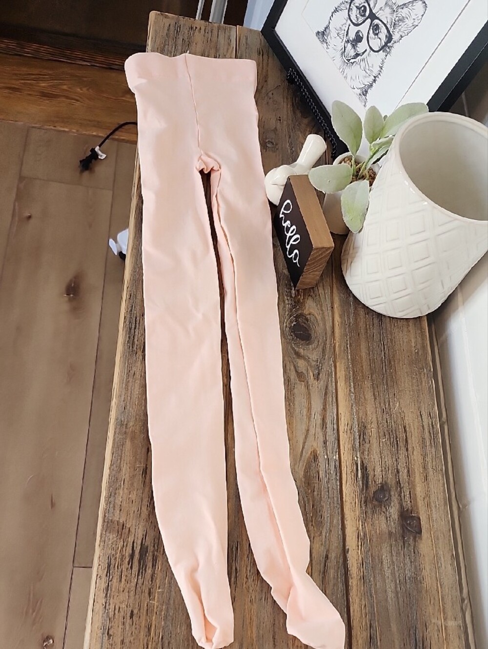Capezio Light Pink Dance Tights, Girls L/xl - Picture 4 of 5